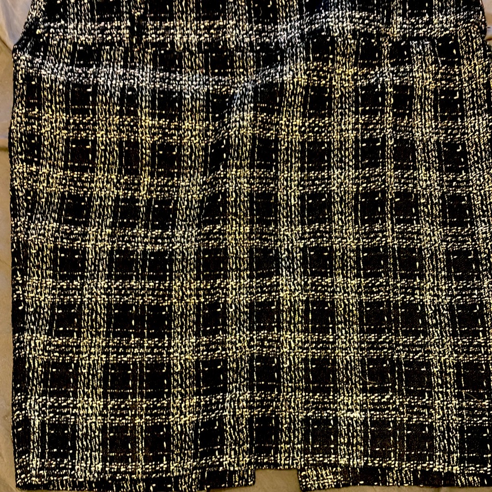 Plaid pencil skirt